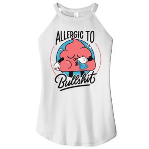 Allergic To Bullshit Funny Women's Perfect Tri Rocker Tank