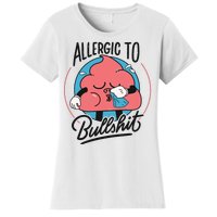 Allergic To Bullshit Funny Women's T-Shirt