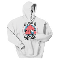 Allergic To Bullshit Funny Kids Hoodie