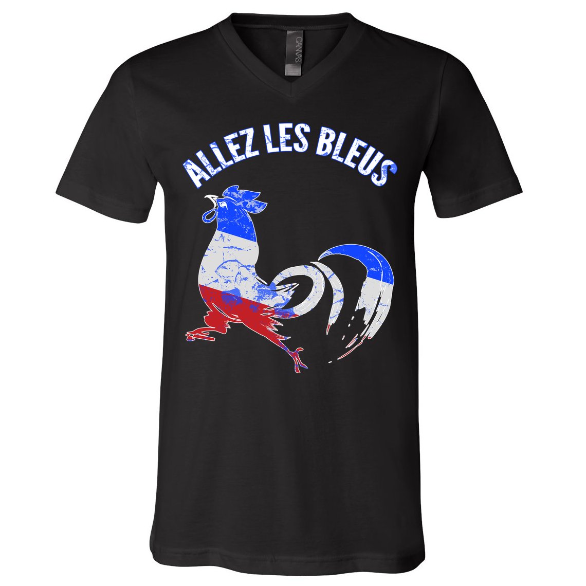 Allez Les Bleus France Soccer V-Neck T-Shirt