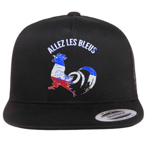 Allez Les Bleus France Soccer Flat Bill Trucker Hat