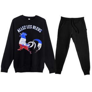 Allez Les Bleus France Soccer Premium Crewneck Sweatsuit Set