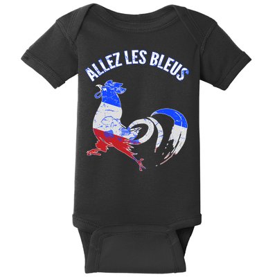 Allez Les Bleus France Soccer Baby Bodysuit
