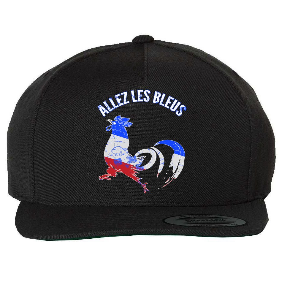 Allez Les Bleus France Soccer Wool Snapback Cap
