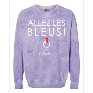 Allez Les Bleus France Soccer1 Colorblast Crewneck Sweatshirt