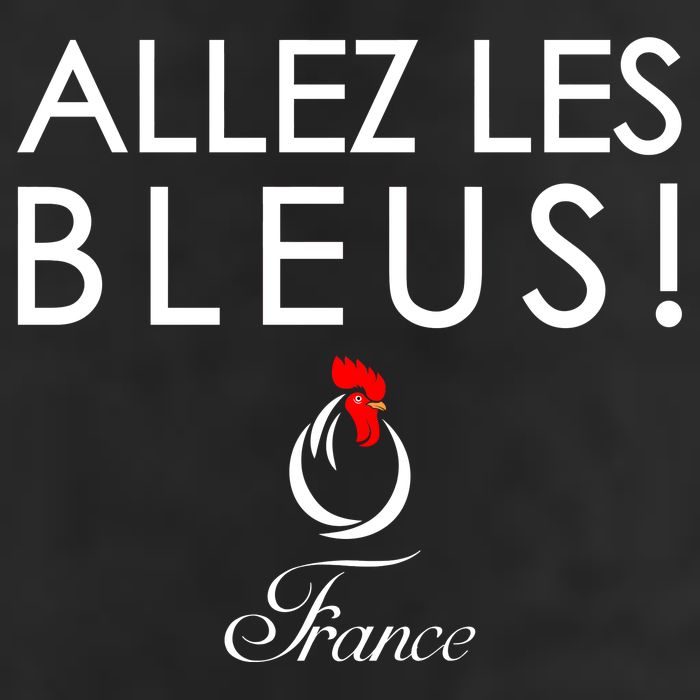Allez Les Bleus France Soccer1 7 Panel Mesh Trucker Snapback Hat