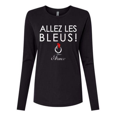 Allez Les Bleus France Soccer1 Womens Cotton Relaxed Long Sleeve T-Shirt