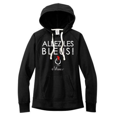 Allez Les Bleus France Soccer1 Women's Fleece Hoodie