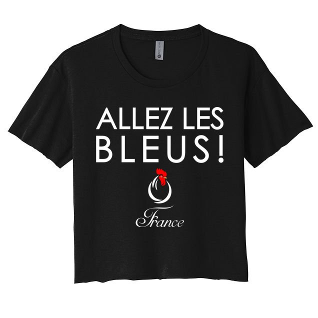 Allez Les Bleus France Soccer1 Crop Top