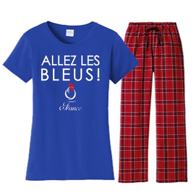 Allez Les Bleus France Soccer1 Women's Flannel Pajama Set