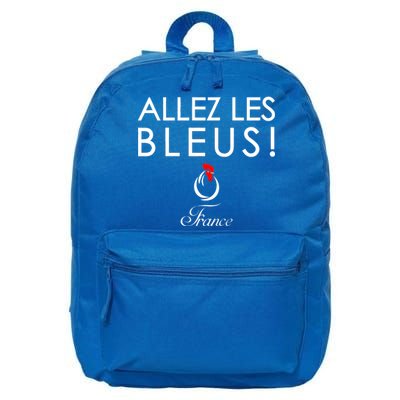 Allez Les Bleus France Soccer1 16 in Basic Backpack