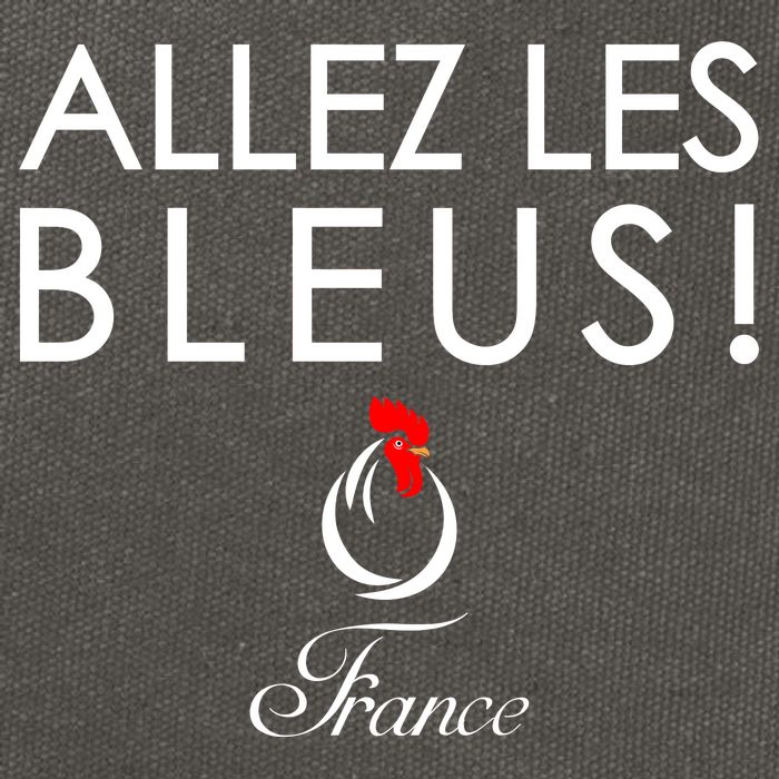 Allez Les Bleus France Soccer1 Cotton Canvas Backpack