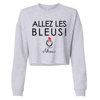 Allez Les Bleus France Soccer1 Cropped Pullover Crew