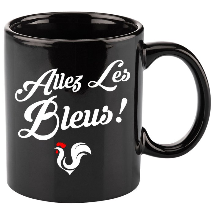 Allez Les Bleus France Team Chant Soccer 11oz C Handle Ceramic Mug