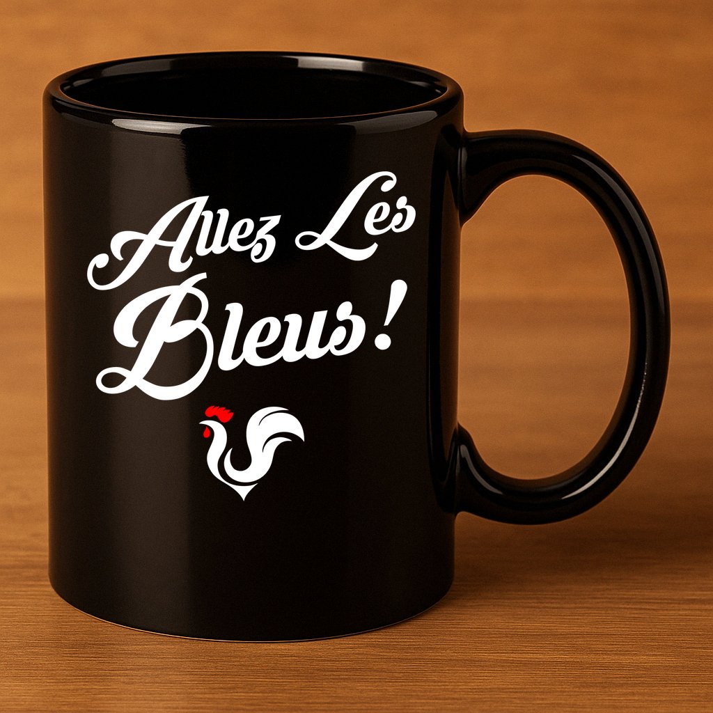 Allez Les Bleus France Team Chant Soccer 11oz C Handle Ceramic Mug