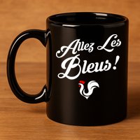 Allez Les Bleus France Team Chant Soccer 11oz C Handle Ceramic Mug