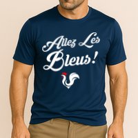 Allez Les Bleus France Team Chant Soccer Cooling Performance Crew T-Shirt