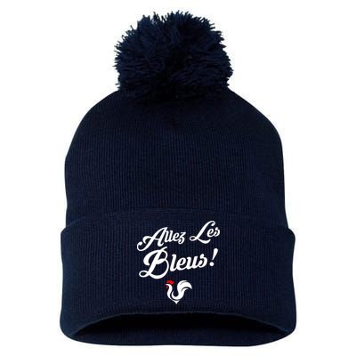 Allez Les Bleus France Team Chant Soccer Pom Pom 12in Knit Beanie