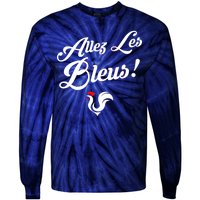 Allez Les Bleus France Team Chant Soccer Tie-Dye Long Sleeve Shirt