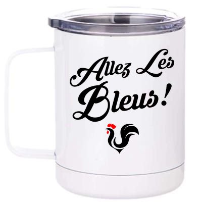 Allez Les Bleus France Team Chant Soccer 12 oz Stainless Steel Tumbler Cup