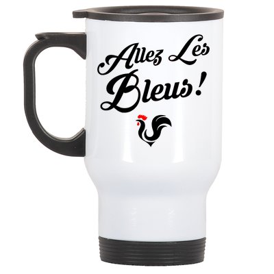 Allez Les Bleus France Team Chant Soccer Stainless Steel Travel Mug