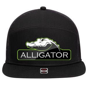 Alligator 7 Panel Mesh Trucker Snapback Hat