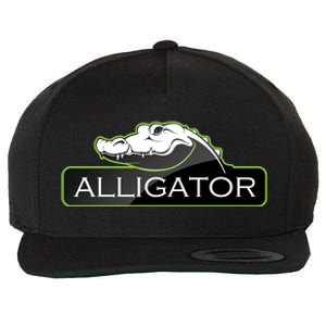 Alligator Wool Snapback Cap