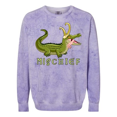 Alligator Gator Croki Crocodile God of Mischief Colorblast Crewneck Sweatshirt