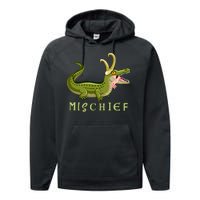 Alligator Gator Croki Crocodile God of Mischief Performance Fleece Hoodie