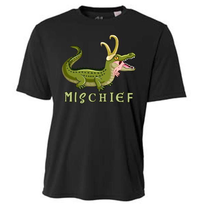 Alligator Gator Croki Crocodile God of Mischief Cooling Performance Crew T-Shirt