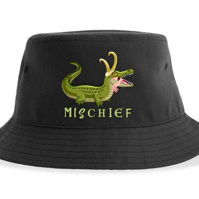 Alligator Gator Croki Crocodile God of Mischief Sustainable Bucket Hat
