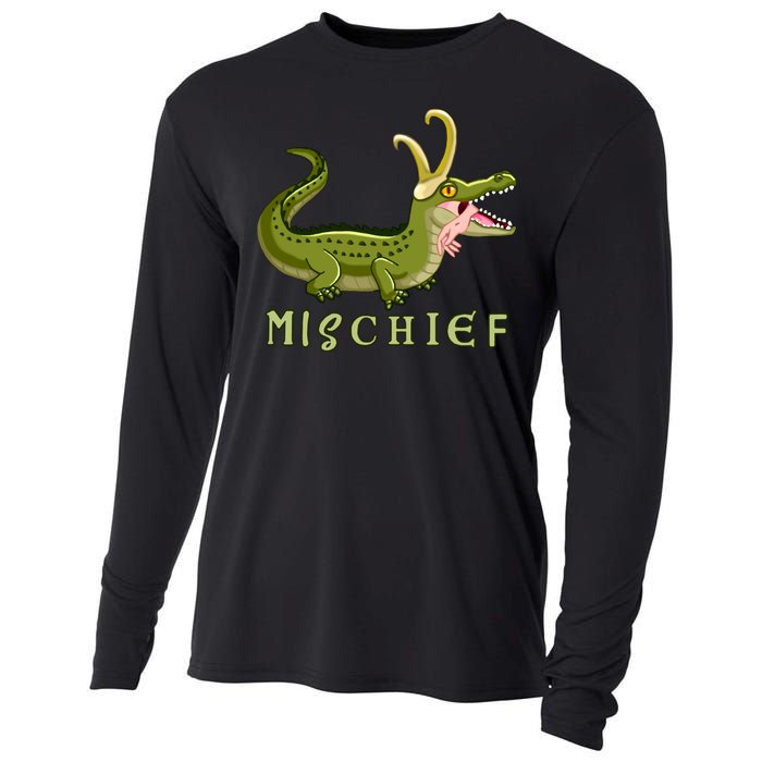 Alligator Gator Croki Crocodile God of Mischief Cooling Performance Long Sleeve Crew