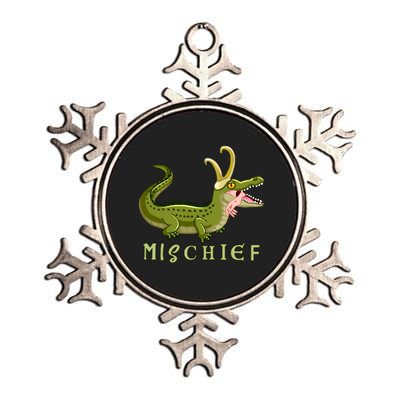 Alligator Gator Croki Crocodile God of Mischief Metallic Star Ornament