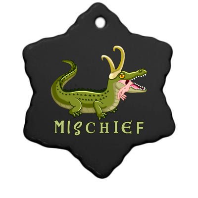 Alligator Gator Croki Crocodile God of Mischief Ceramic Star Ornament