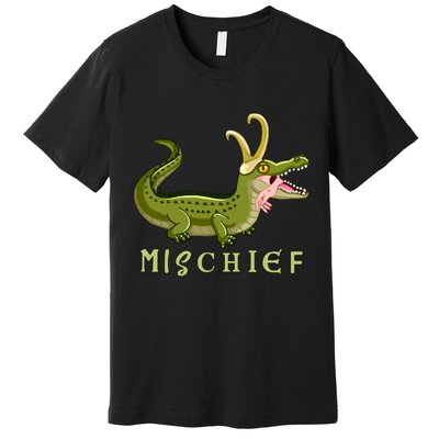 Alligator Gator Croki Crocodile God of Mischief Premium T-Shirt