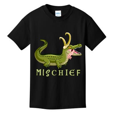 Alligator Gator Croki Crocodile God of Mischief Kids T-Shirt