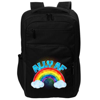 ALLY AF LGBT Rainbow Impact Tech Backpack