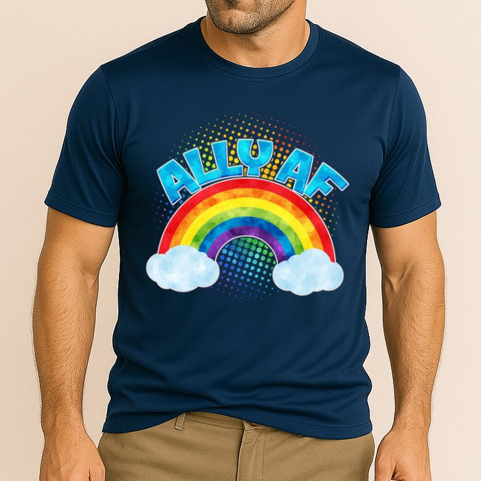 ALLY AF LGBT Rainbow Performance Shirt