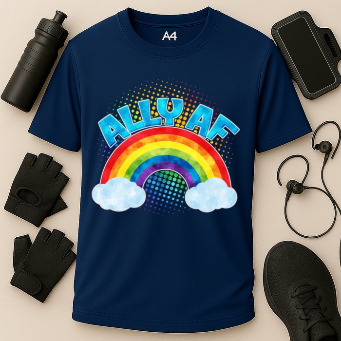 ALLY AF LGBT Rainbow Performance Shirt