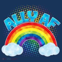 ALLY AF LGBT Rainbow 16 in Basic Backpack