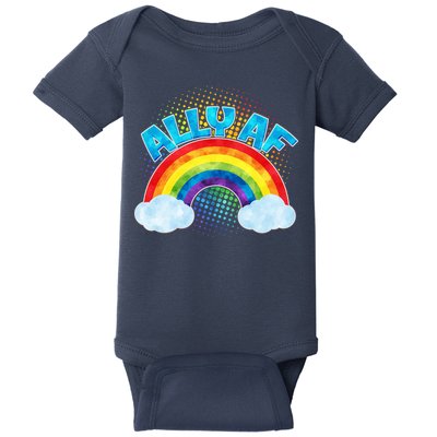 ALLY AF LGBT Rainbow Baby Bodysuit