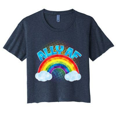ALLY AF LGBT Rainbow Crop Top