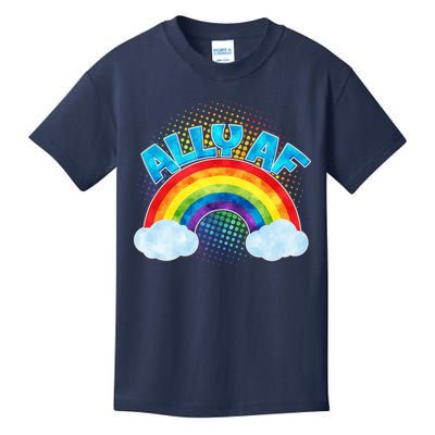 ALLY AF LGBT Rainbow Kids T-Shirt