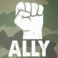 Ally Distressed Protest Fist Legacy Tie Dye Trucker Hat