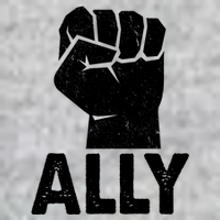 Ally Distressed Protest Fist Premium T-Shirt