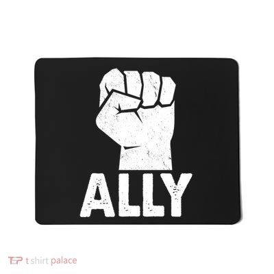 Ally Distressed Protest Fist Mousepad