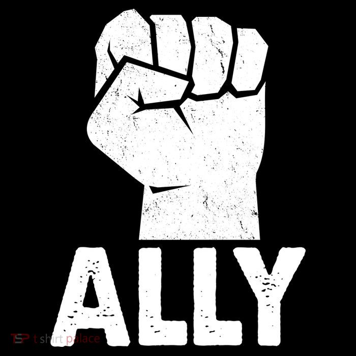 Ally Distressed Protest Fist Mousepad