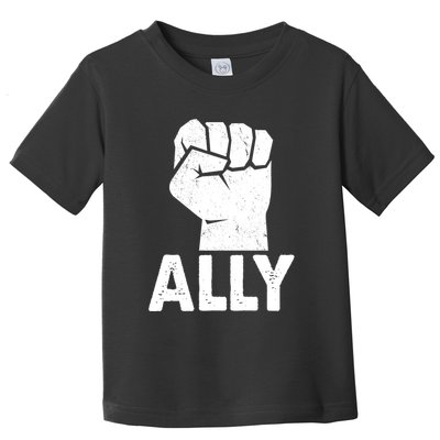 Ally Distressed Protest Fist Toddler T-Shirt