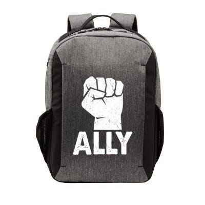 Ally Distressed Protest Fist Vector Backpack