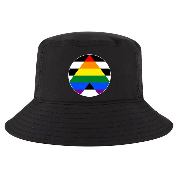 Ally Flag Circle Pyramid Pride Cool Comfort Performance Bucket Hat